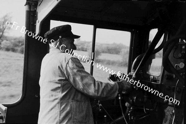 RAILWAY PERSONALITIES DRIVER BRODERICK ON FOOTPLATE OF 801